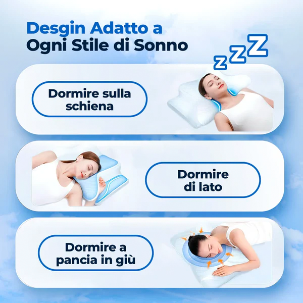 Cuscino Cervicale Ortopedico - Sonno Puro™